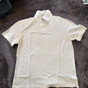 Ralph Lauren Purple Label White Polo Shirt Classic Design